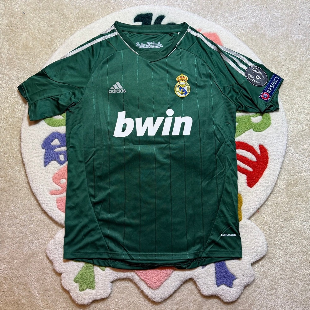 Adidas Real Madrid 2012-13 Ronaldo 7 Third Jersey Green Mens Large